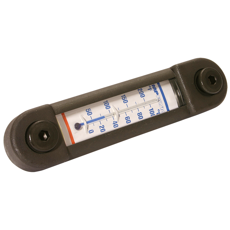 LEVEL GAUGE + THERMOMETER M10 BOLTS