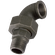 1.1/2BSP/T M/F T/SEAT 90DEG BLACK GF98