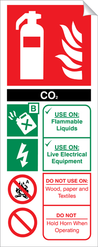 CO2 (Carbon Dioxide) 250 x 100mm Sticker