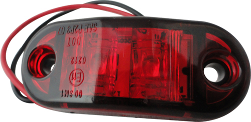 LED Side Marker 65mm Red