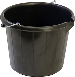 Pails Black H/Duty Polythene