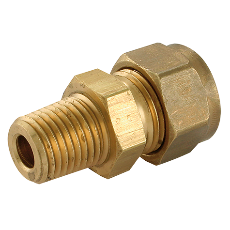 1/4 OD X 1/4 NPT  MALE STUD COUPLING