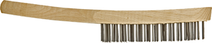 Wire Scratch Brushes Wood Handle 4-row