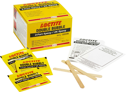 LOCTITE "Double-Bubble" Epoxy 3g Sachets - 50 Kits