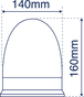 Beacon LED Rotating 3 Point Green