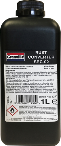 GRANVILLE Heavy Duty Rust Cure 1Kg Tub