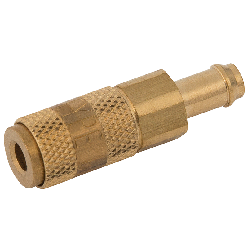 02MM  HOSETAIL COUPLING BRASS UNPLATED