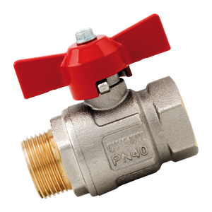 BSP M/FEM BALL VALVE T F/FLOW