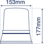 Beacon LAP Rotating 3 Point Amber