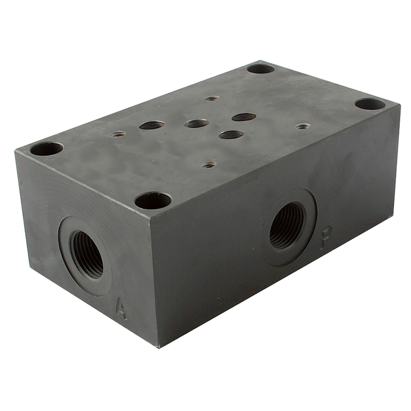 CETOP 5 SUBPLATE 1/2 BSP   SIDE ENTRY