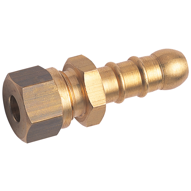 3/8 OD X 3/8 ID HOSETAIL BRASS