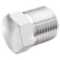 1/8  BSPT MALE PLUG 316S.S HEX HEAD