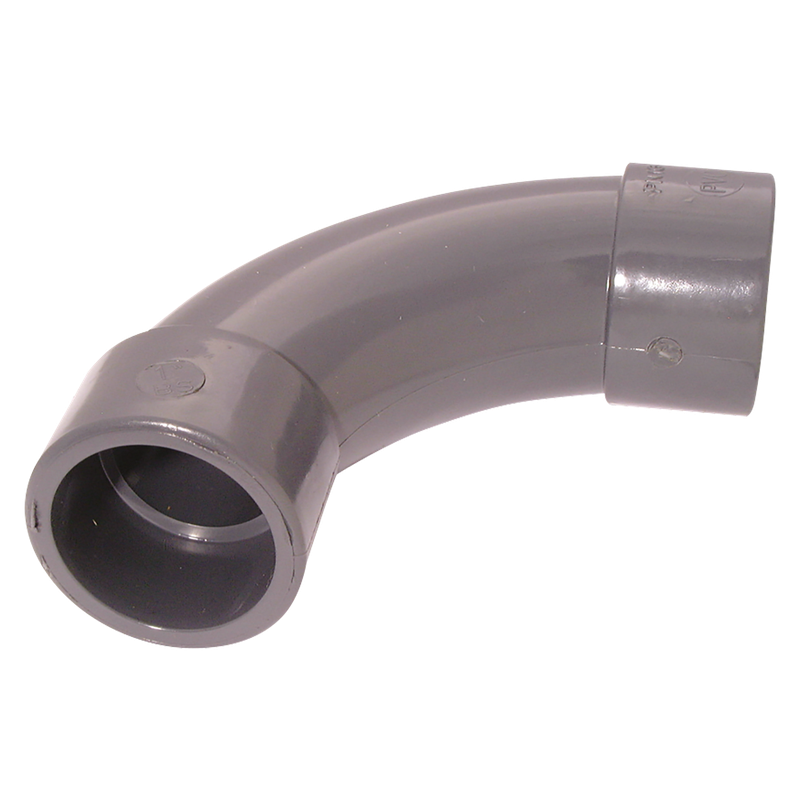 ID SOLVENT BEND 90 S/R UPVC DGREY