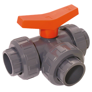 ID UPVC BALL VALVE L-PORT 3-WAY