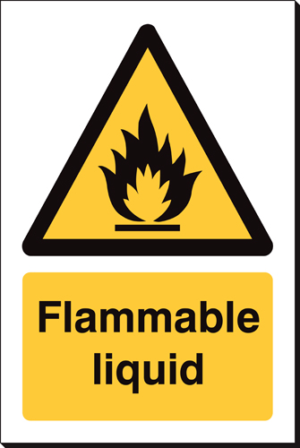 Flammable Liquid 240 x 360mm Sign