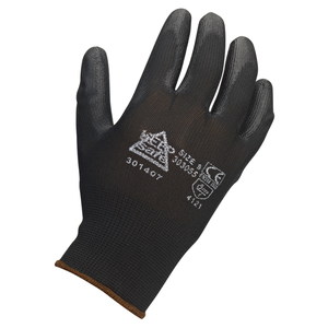 KEEPSAFE BLACK PU COATEDGLOVE