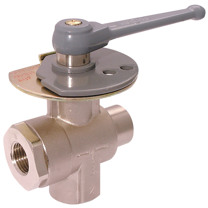 1/2X12MM FEMALE 3-WAY BALL VALVE