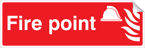 Fire Point 120 x 360mm Sticker