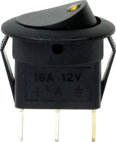 12V LED Spot Rocker Switches - Amber