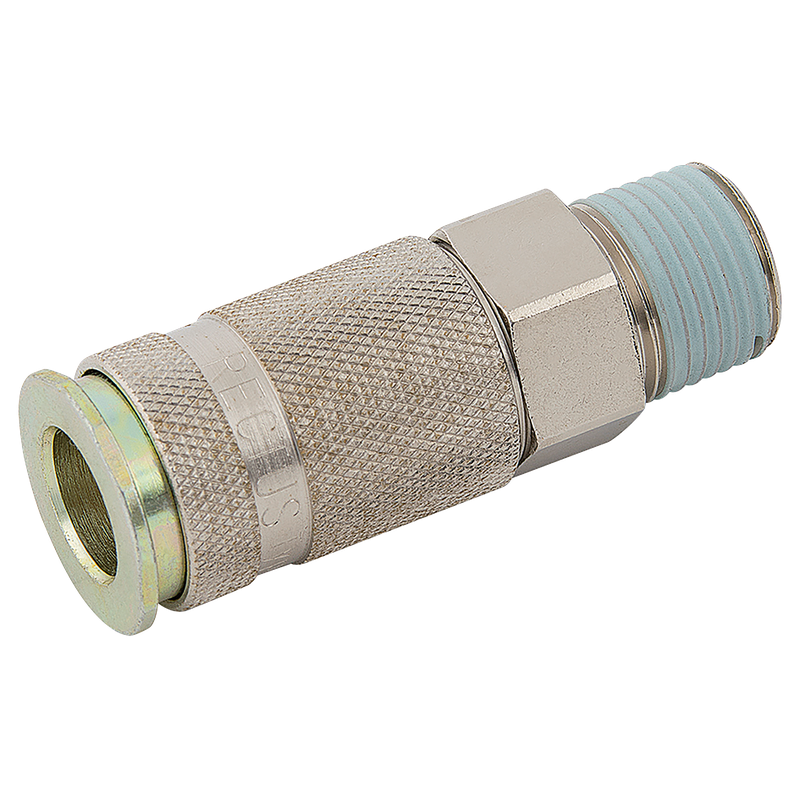 BSPT MALE  COUPLING PLATED