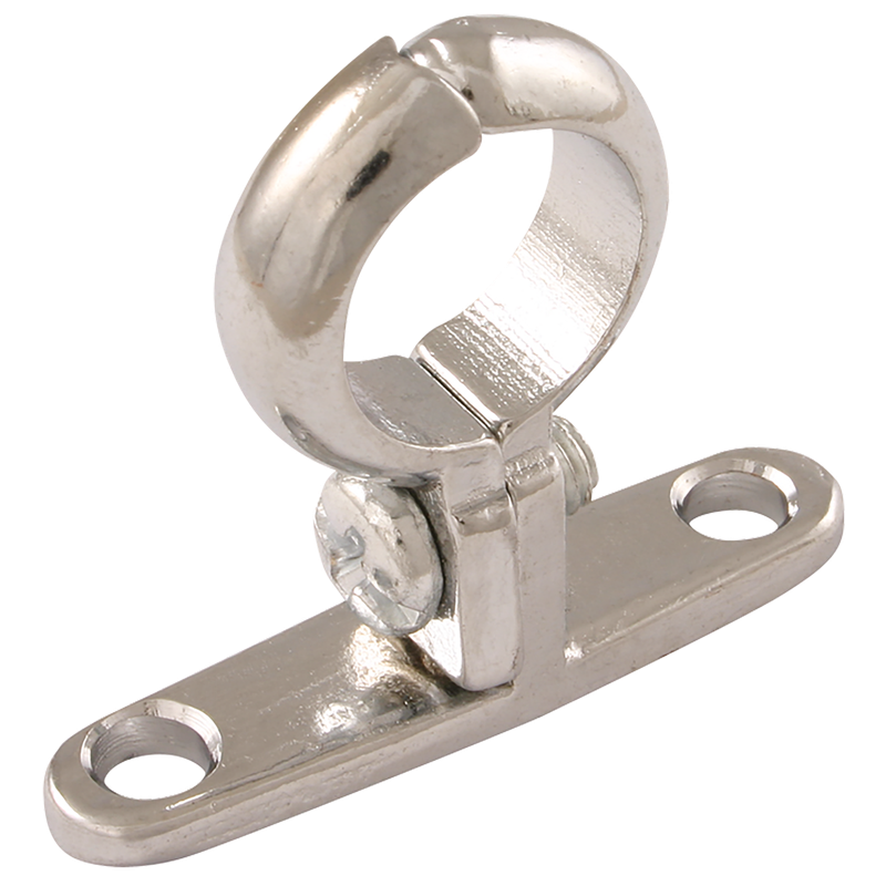 OD PIPE CLIP WALL MOUNT CHROME