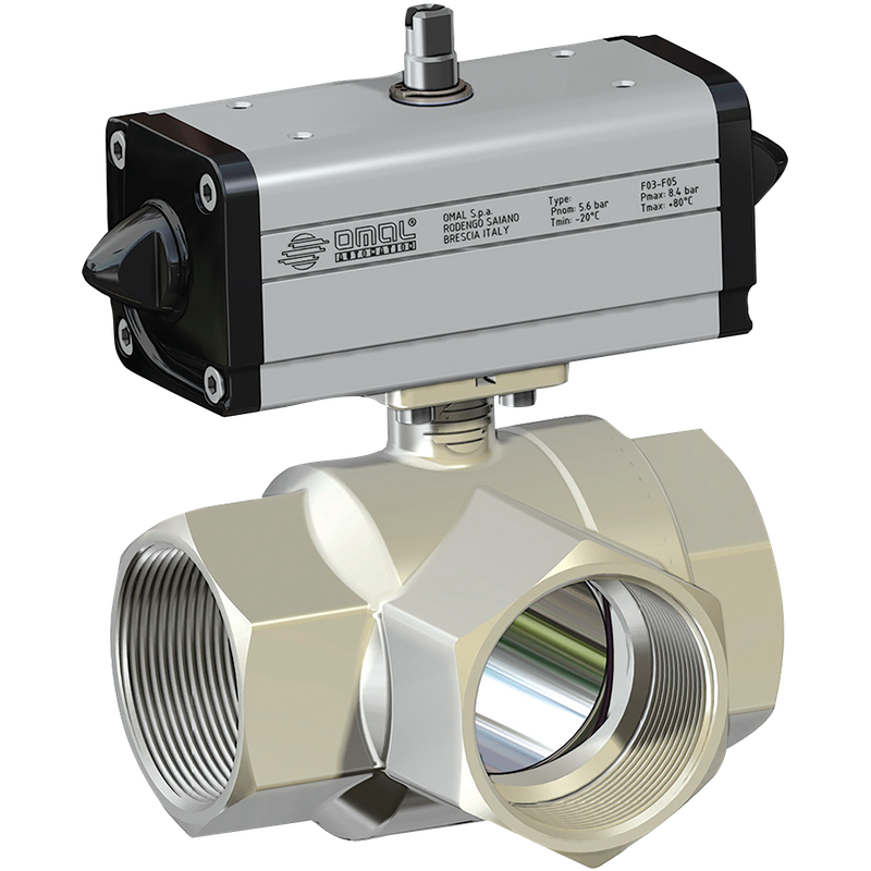 FEM DOUBLE ACTING 3-WAY L-PORT