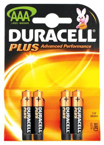 DURACELL Plus Alkaline AAA 1.5V