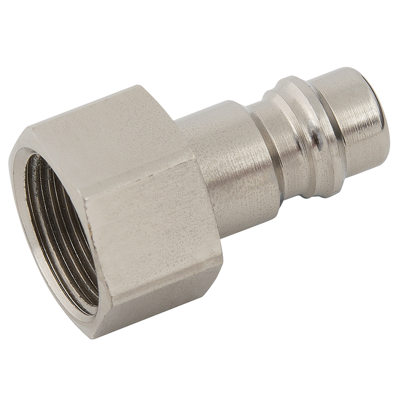 BSPP FEM  PLUG BRASS NICKEL PLATED