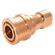 1/8 BSP FEM ISO B BRASS COUPLING VITON