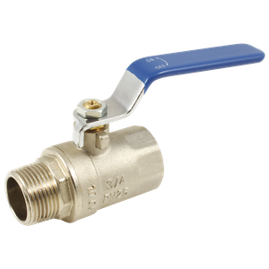 BSPP BALL VALVE M/F BLUE  HANDLE