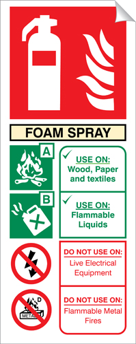 Foam Spray 250 x 100mm Sticker