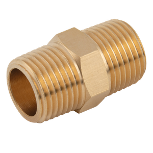 BSPT BRASS MALE HEX NIPPLE