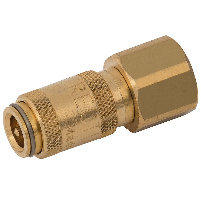 1/8 BSPP FEM  COUPLING DS BRASS