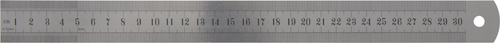 Steel Ruler Metric & Imperial 30cm/12"