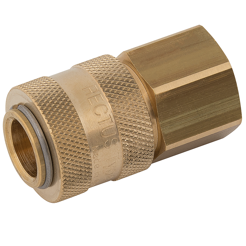 BSPP FEM   COUPLING BRASS UNPLATED