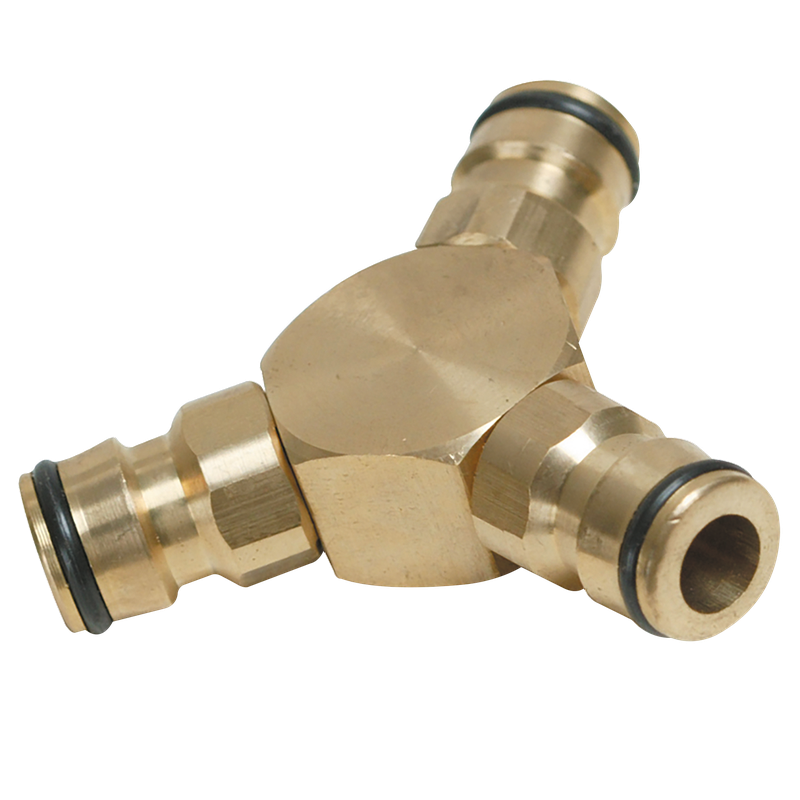 BRASS 3 WAY CONNECTOR