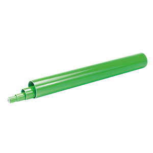 GREEN COATED ALUMINIUM PIP