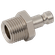 M5 METRIC MALE PLUG BRASS NICKEL