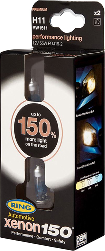 RING 'Xenon150' Bulbs H1 12V 55W P14.5s