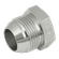 1/4 BSPP JIS SOLID STEEL PLUG