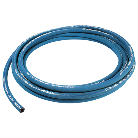 1/4 BLUE JETWASH HOSE - 1 WIRE  1MTR