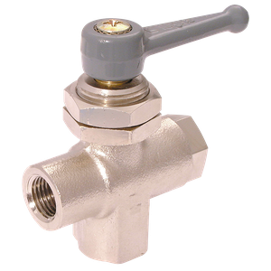 PANEL MOUNT.FEM.3-WAY B.VALVE