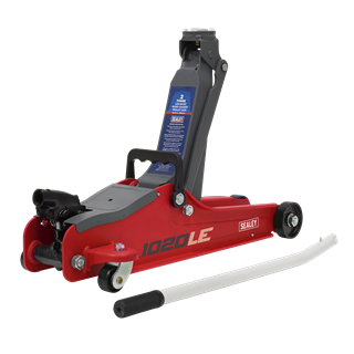 Trolley Jack 2 Tonne Low Profile Short Chassis - Red