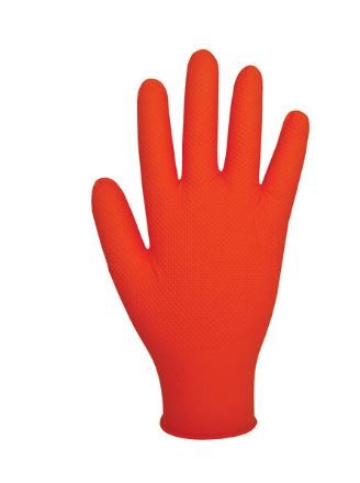 Finite Orange HD Nitrile Gloves- Large