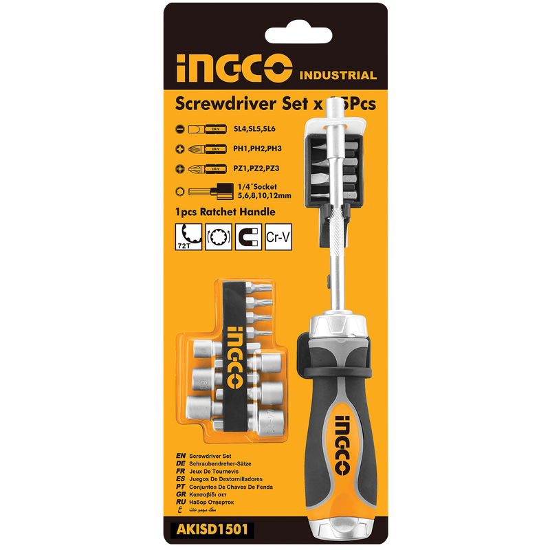 15 IN 1 RATCHET SCREWDRIVER SET