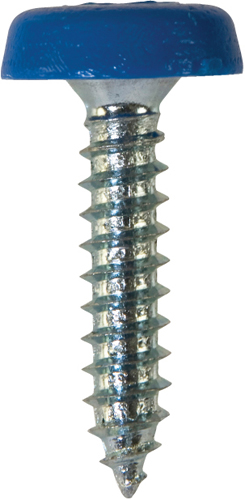 Number Plate Screws No.10 x 24mm Blue