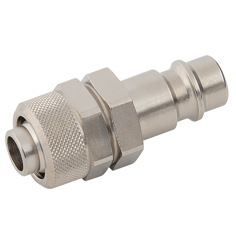 OD HOSE PLUG & NUT BRASS NICKEL