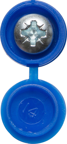 No. Plate Fasteners - Blue