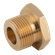 M10X1.0 SOLID BRASS MALE PLUG