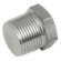 1/8 BSPT MALE SOLID PLUG STEEL